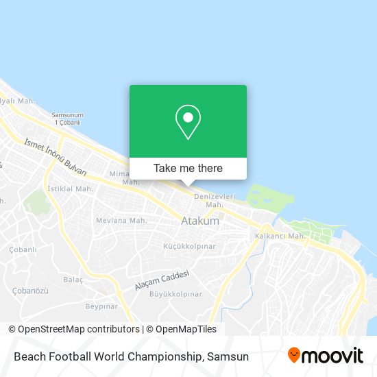 Beach Football World Championship map