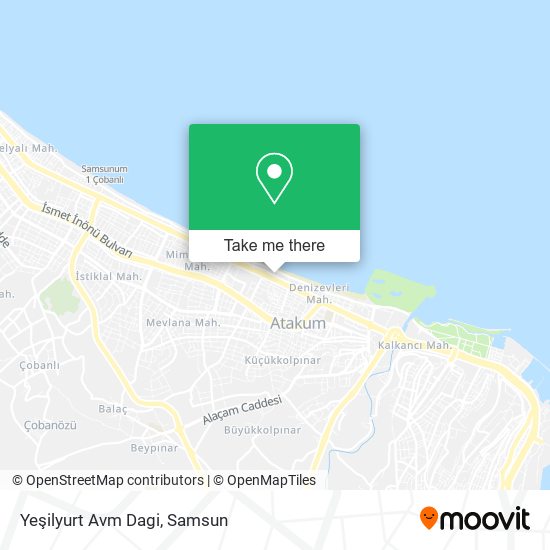 Yeşilyurt Avm Dagi map