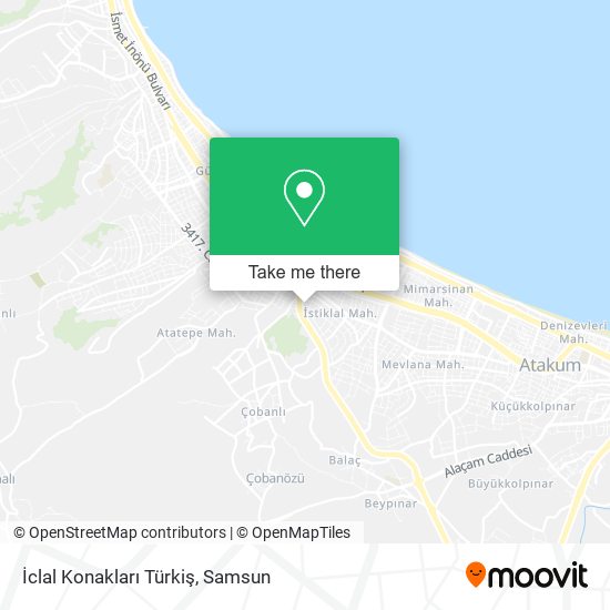 İclal Konakları Türkiş map