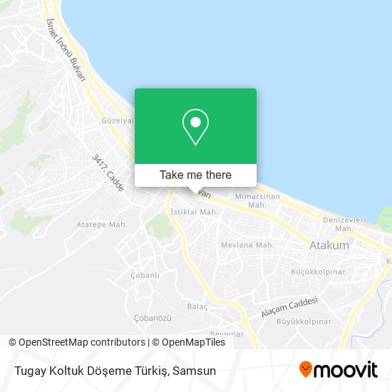 Tugay Koltuk Döşeme Türkiş map