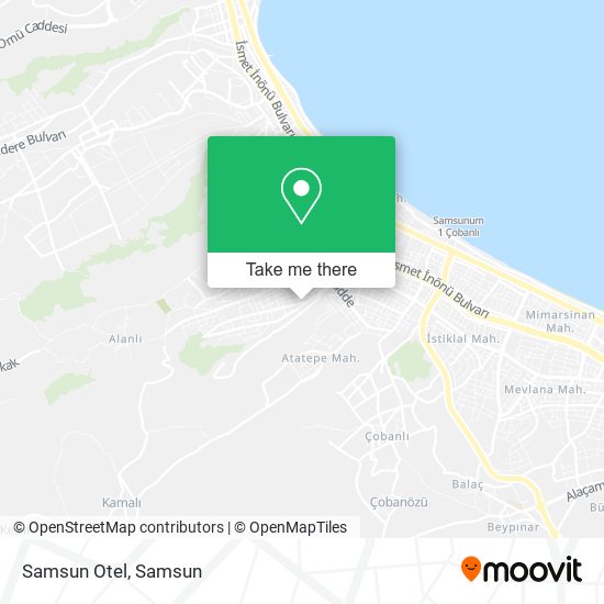 Samsun Otel map