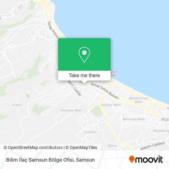 Bilim İlaç Samsun Bölge Ofisi map