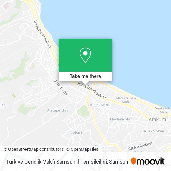 Türkiye Gençlik Vakfı Samsun İl Temsilciliği map