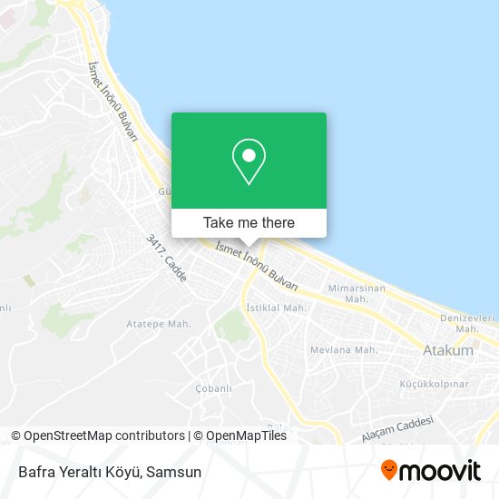 Bafra Yeraltı Köyü map
