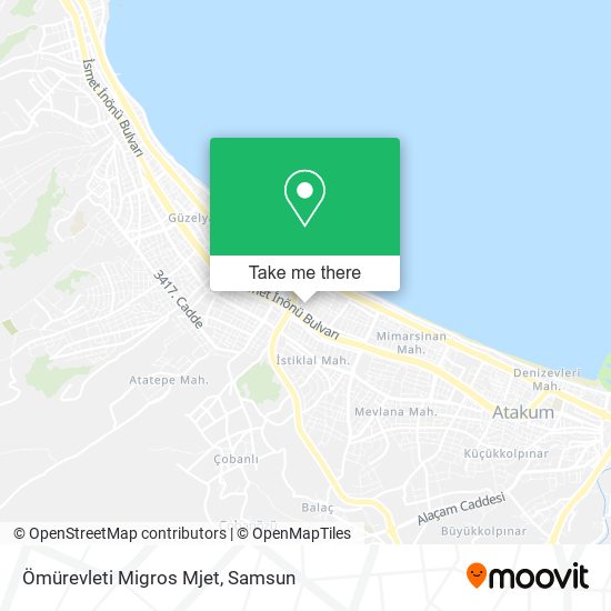Ömürevleti Migros Mjet map
