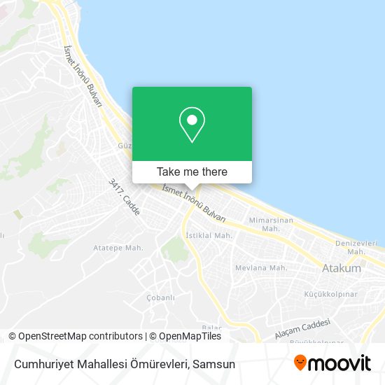Cumhuriyet Mahallesi Ömürevleri map