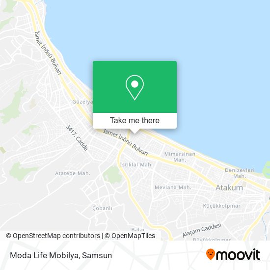 Moda Life Mobilya map