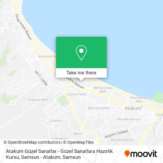 Atakum Güzel Sanatlar - Güzel Sanatlara Hazırlık Kursu, Samsun - Atakum map