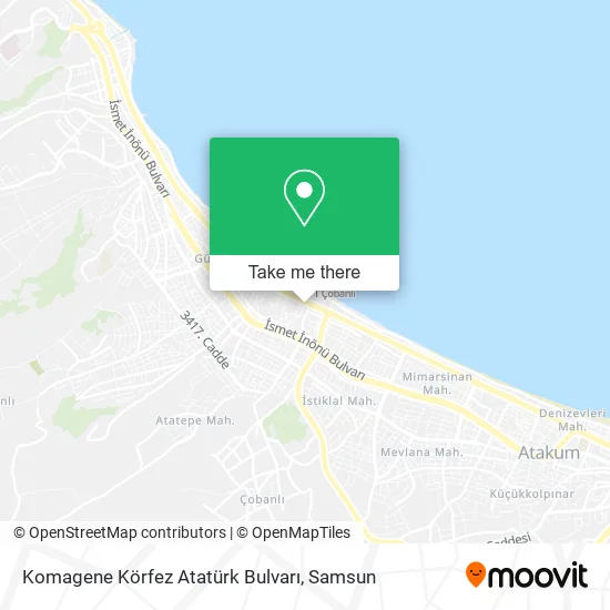 Komagene Körfez Atatürk Bulvarı map