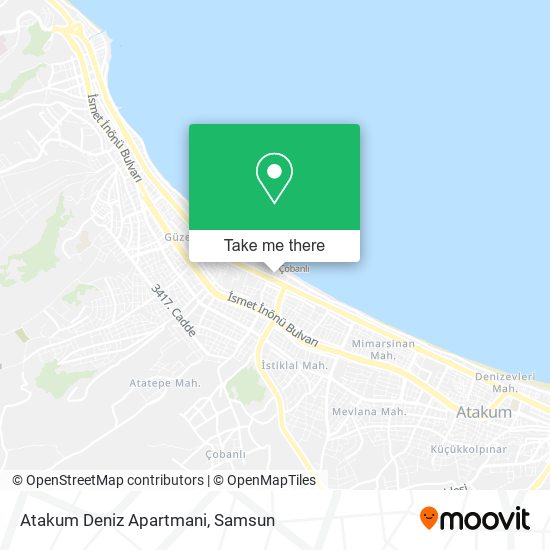 Atakum Deniz Apartmani map