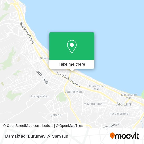 Damaktadı Durumevı A map