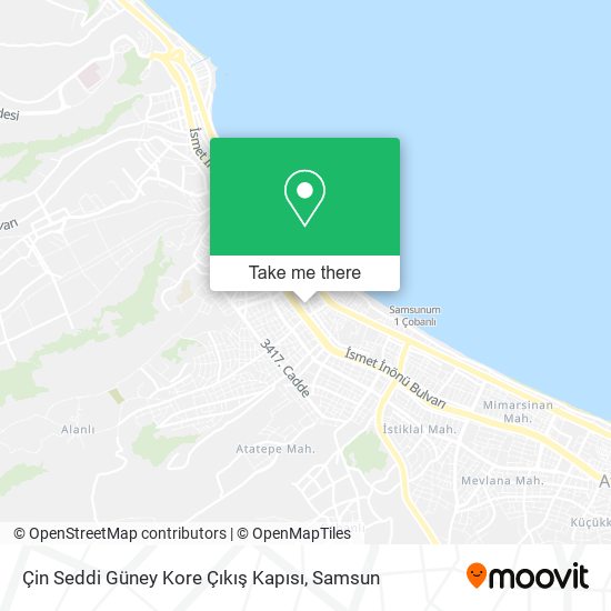 Çin Seddi Güney Kore Çıkış Kapısı map