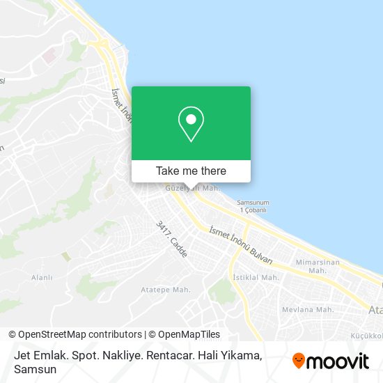 Jet Emlak. Spot. Nakliye. Rentacar. Hali Yikama map