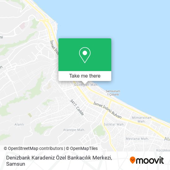 Denizbank Karadeniz Özel Bankacılık Merkezi map