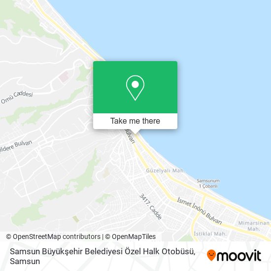 Samsun Büyükşehir Belediyesi Özel Halk Otobüsü map