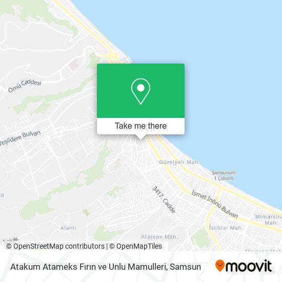 Atakum Atameks Fırın ve Unlu Mamulleri map