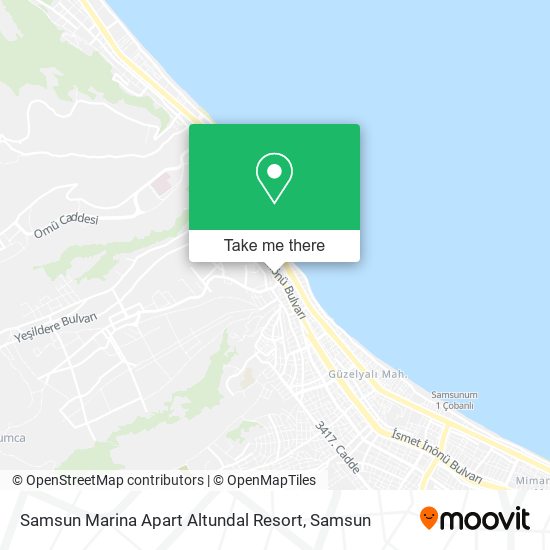 Samsun Marina Apart Altundal Resort map