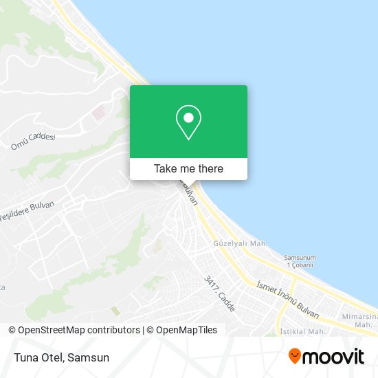 Tuna Otel map