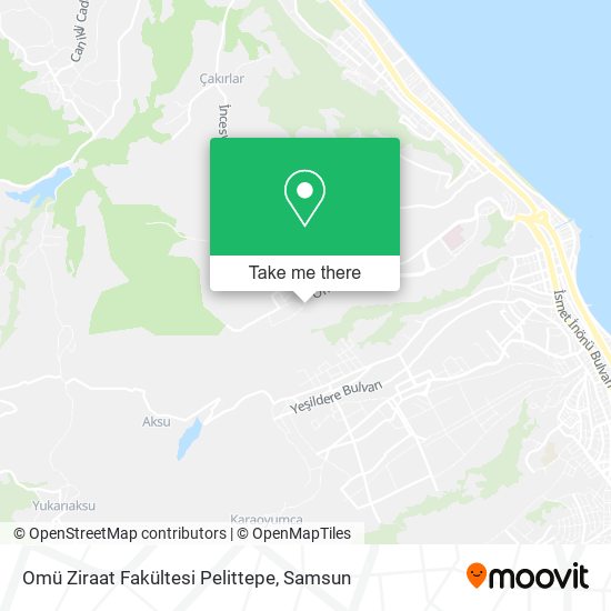 Omü Ziraat Fakültesi Pelittepe map