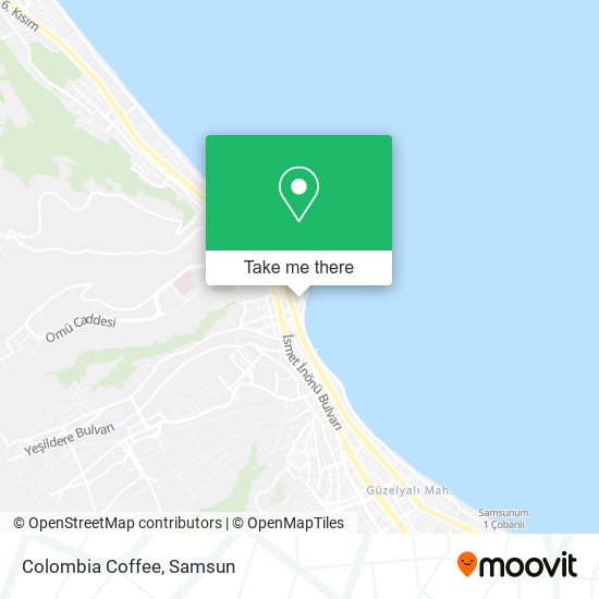 Colombia Coffee map