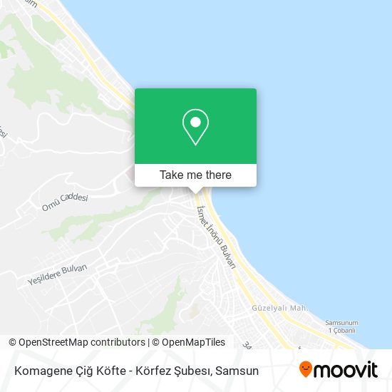 Komagene Çiğ Köfte - Körfez Şubesı map