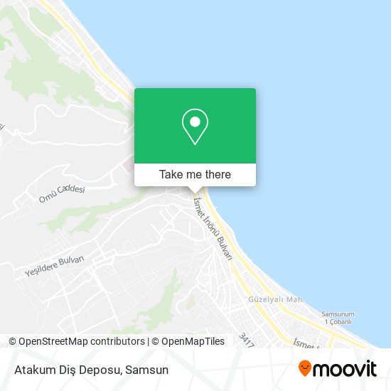 Atakum Diş Deposu map