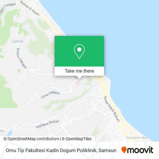Omu Tip Fakultesi Kadin Dogum Poliklinik map