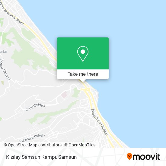 Kızılay Samsun Kampı map