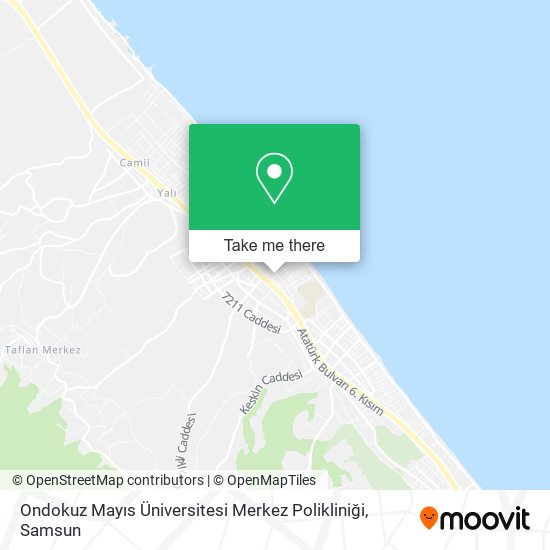 Ondokuz Mayıs Üniversitesi Merkez Polikliniği map