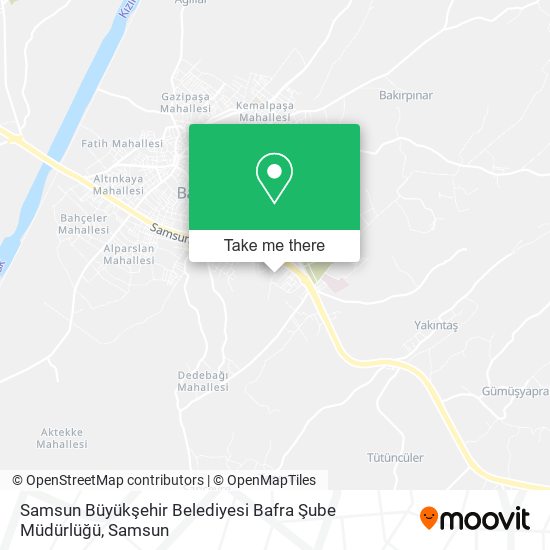 Samsun Büyükşehir Belediyesi Bafra Şube Müdürlüğü map