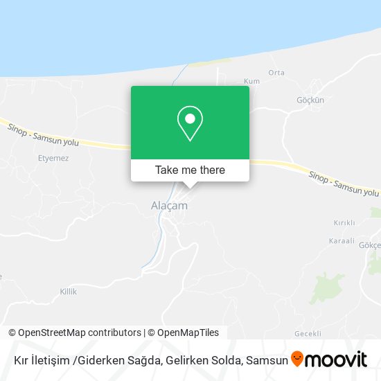 Kır İletişim /Giderken Sağda, Gelirken Solda map