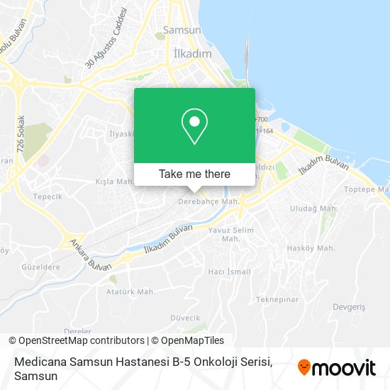 Medicana Samsun Hastanesi B-5 Onkoloji Serisi map