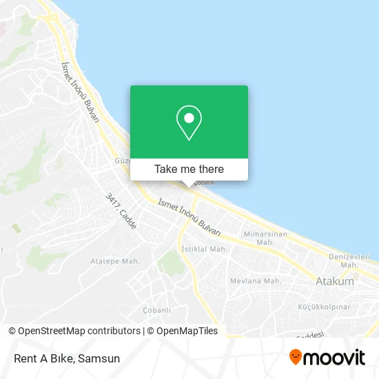 Rent A Bıke map