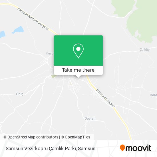 Samsun Vezirköprü Çamlık Parkı map