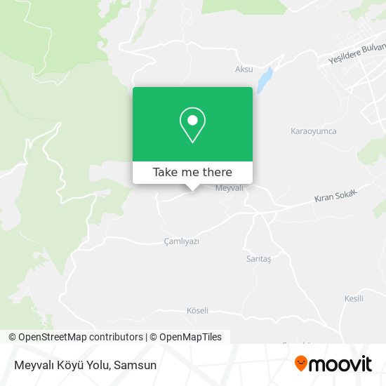 Meyvalı Köyü Yolu map