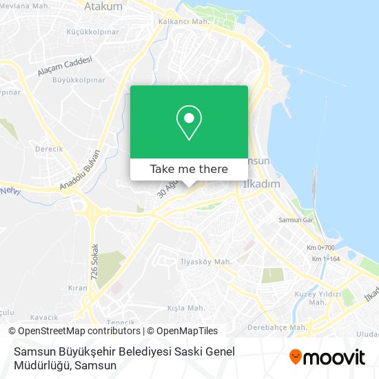 Samsun Büyükşehir Belediyesi Saski Genel Müdürlüğü map