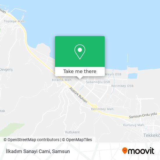 İlkadım Sanayi Cami map