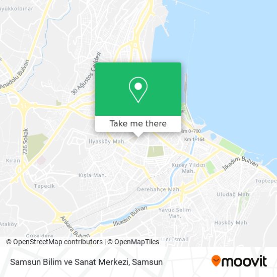 Samsun Bilim ve Sanat Merkezi map