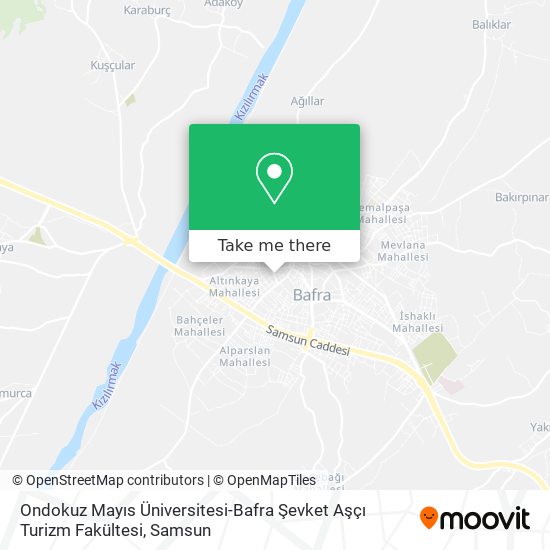 Ondokuz Mayıs Üniversitesi-Bafra Şevket Aşçı Turizm Fakültesi map