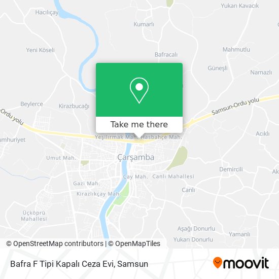 Bafra F Tipi Kapalı Ceza Evi map