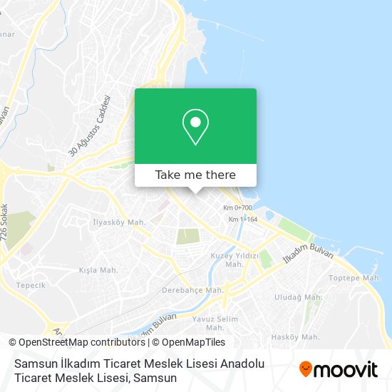 Samsun İlkadım Ticaret Meslek Lisesi Anadolu Ticaret Meslek Lisesi map