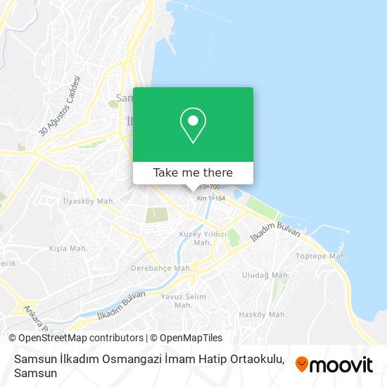 Samsun İlkadım Osmangazi İmam Hatip Ortaokulu map