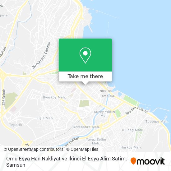 Omü Eşya Han Nakliyat ve Ikinci El Esya Alim Satim map