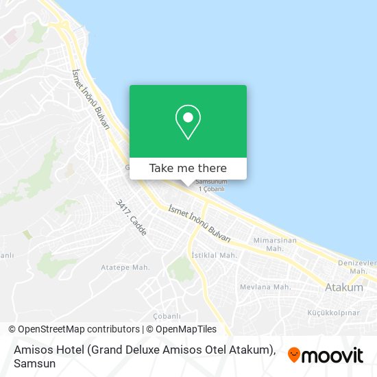 Amisos Hotel (Grand Deluxe Amisos Otel Atakum) map