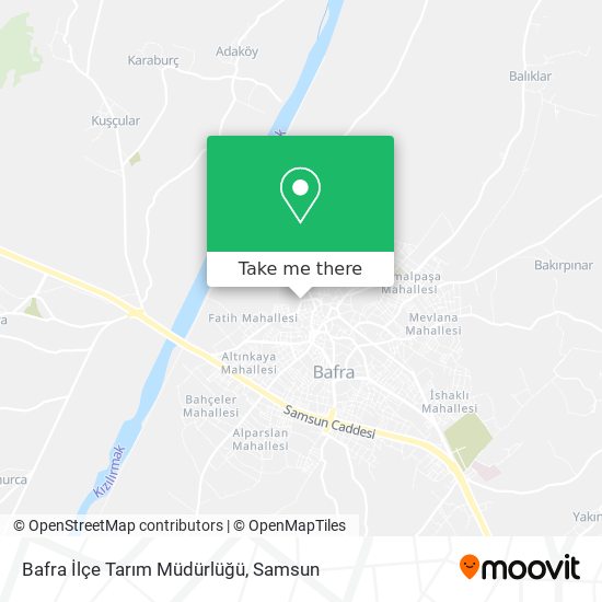 Bafra İlçe Tarım Müdürlüğü map