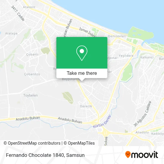 Fernando Chocolate 1840 map