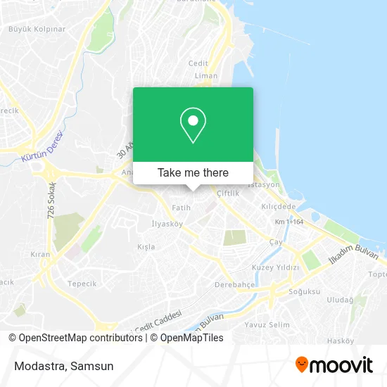 Modastra map
