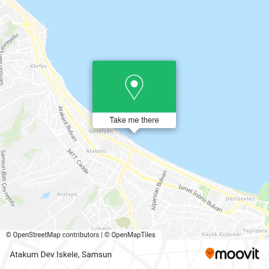 Atakum Dev Iskele map