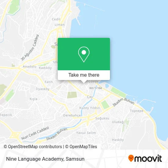 Nine Language Academy map