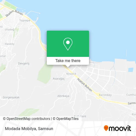 Modada Mobilya map